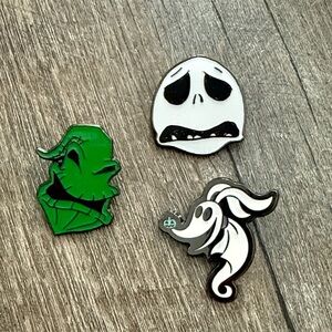 Nightmare Before Christmas Halloween Character Enamel Pins Set